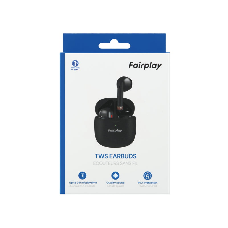 Ecouteurs TWS Aalaska Noir Fairplay